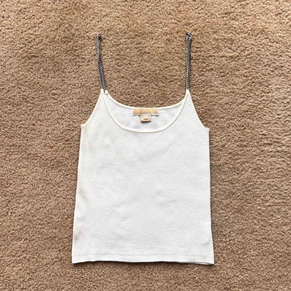 Michael Kors Chain Strap Y2K Tank Top White S